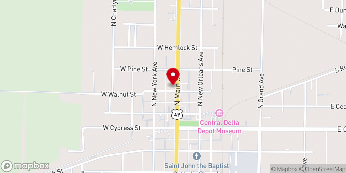 Map showing location of Saint Lukes Episcopal Church