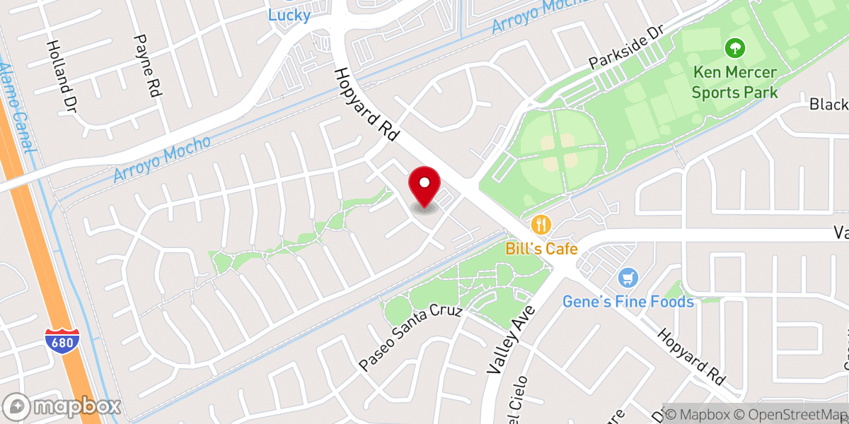 Map showing location of St Clare's Episcopal Church