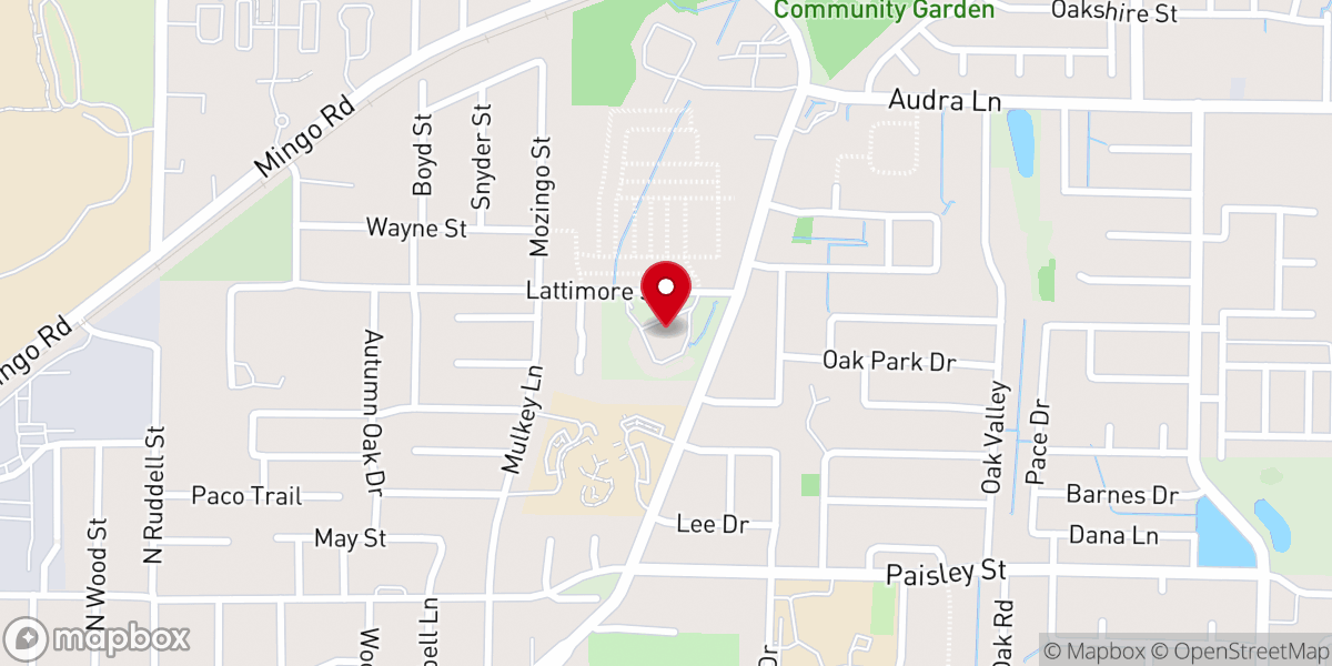 Map showing location of Faith Tabernacle Assembly Of God Church Denton