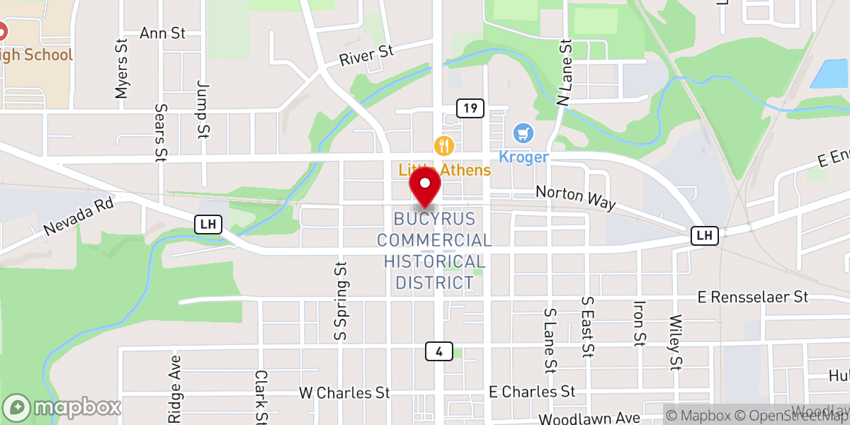 Map showing location of New Day Ministries Outreach Center