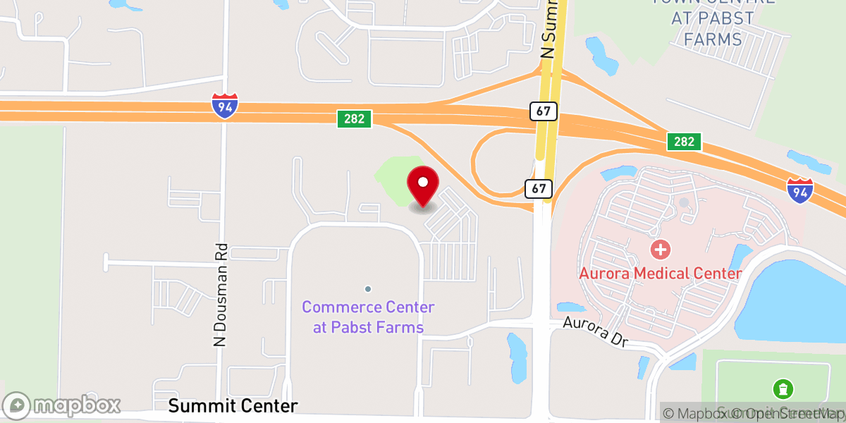 Map showing location of Wisconsin Brewing Company Park