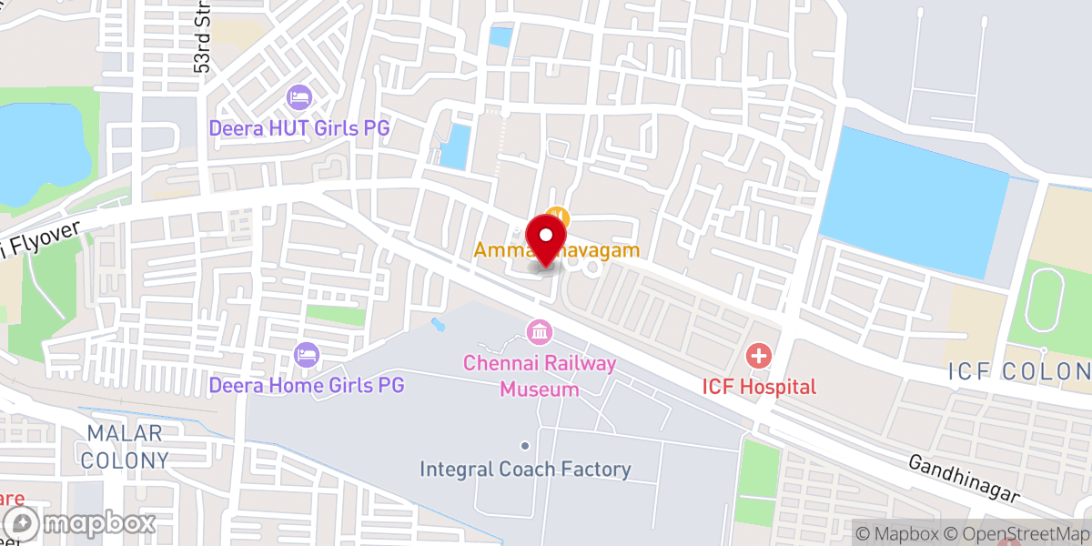 Map showing location of The Pentecostal Mission villivakkam