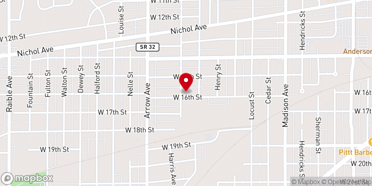 Map showing location of Friendship Missionary Baptist