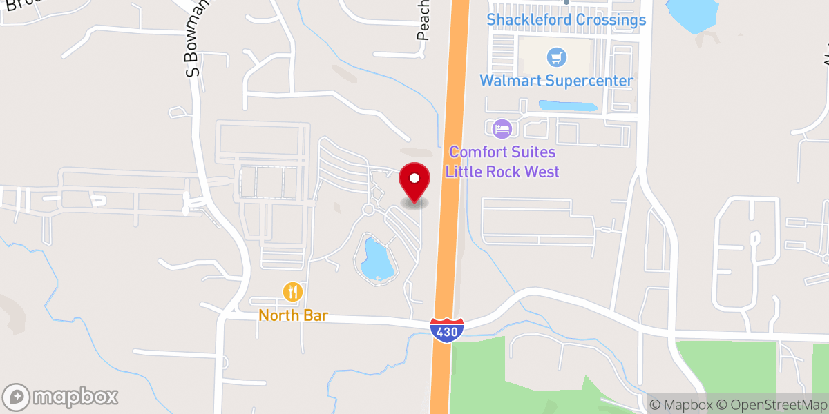 Map showing location of The Church at Rock Creek