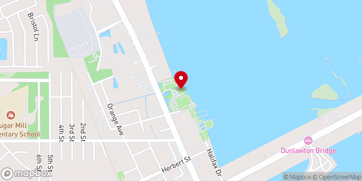 Map showing location of Shoreline Bible Church
