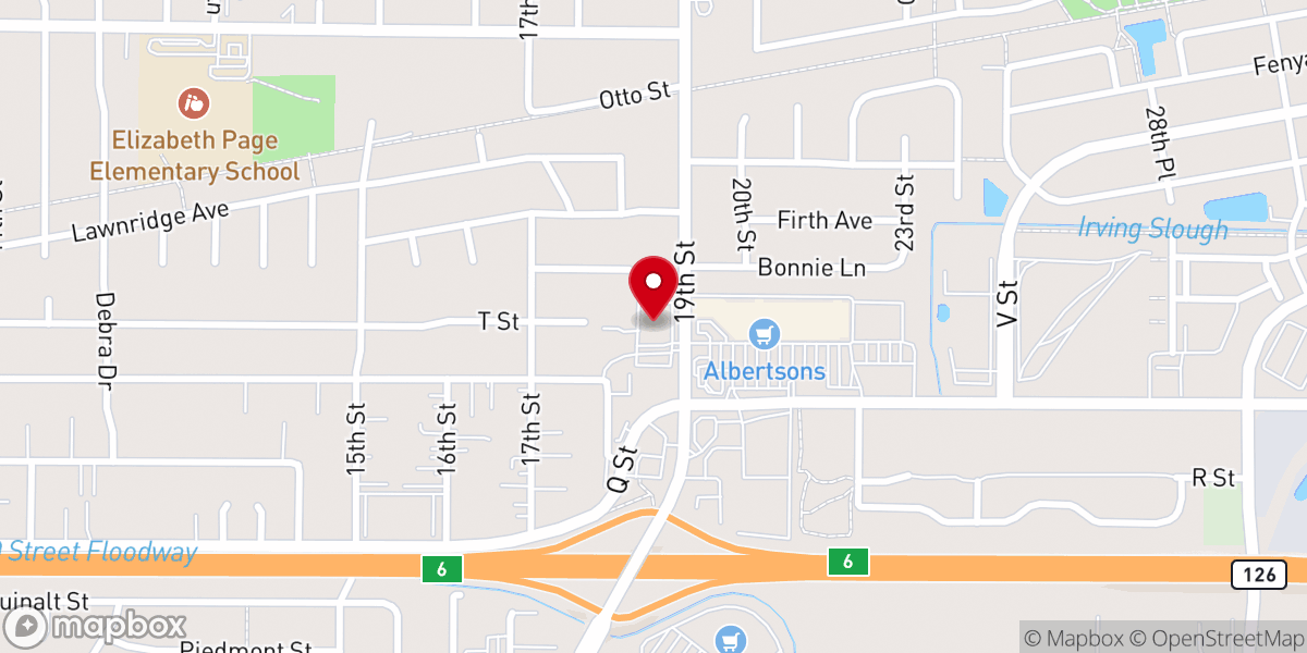Map showing location of New Life Church