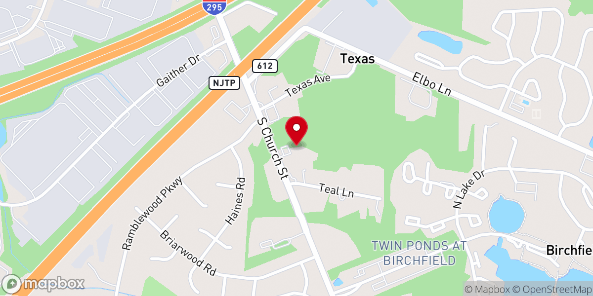 Map showing location of The Learning Experience - Mt. Laurel