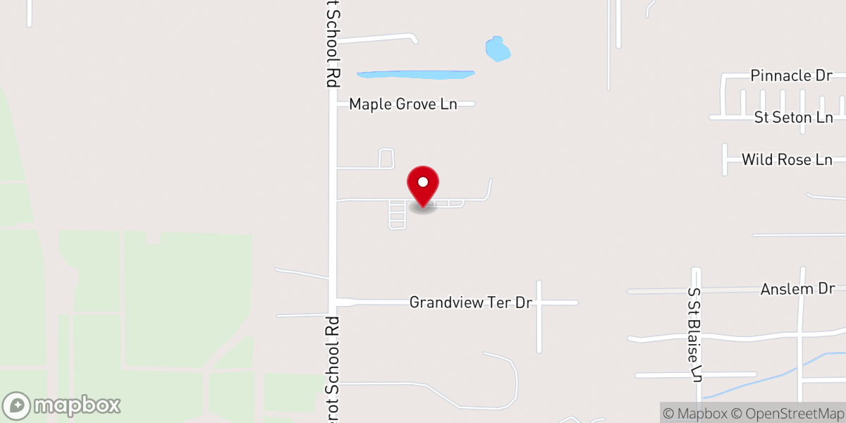 Map showing location of First Assembly - Youngsville