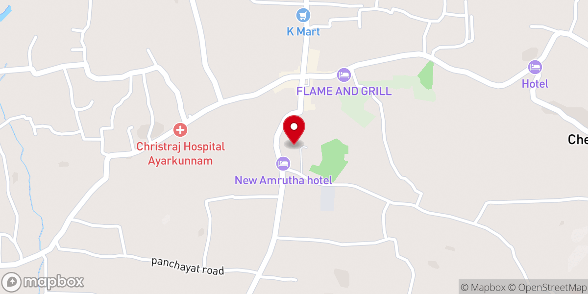 Map showing location of AG Hebron Church