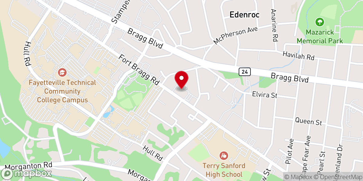 Map showing location of Epicenter Church