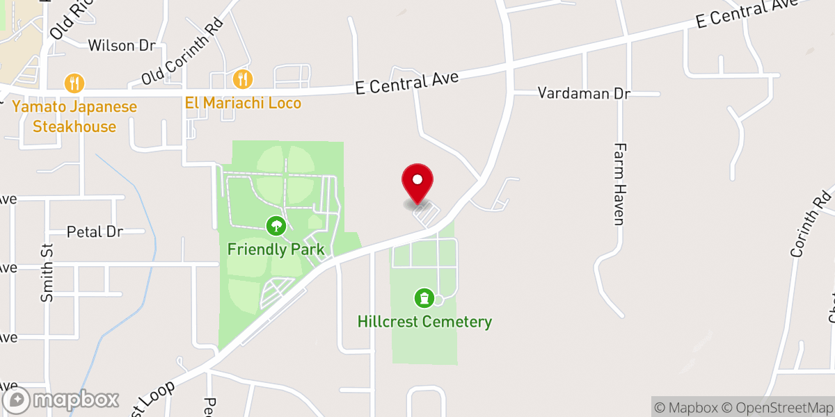 Map showing location of Summit Church