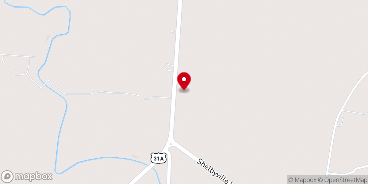 Map showing location of Farmington Baptist Church