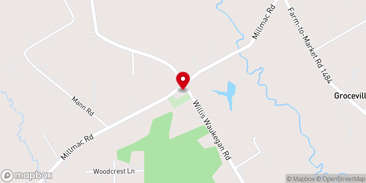 Map showing location of New Bethlehem Baptist Church