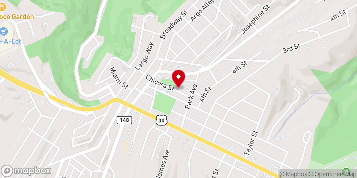 Map showing location of New Life Fellowship