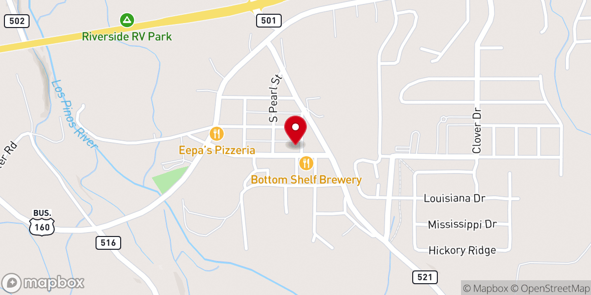 Map showing location of Calvary Presbyterian Church