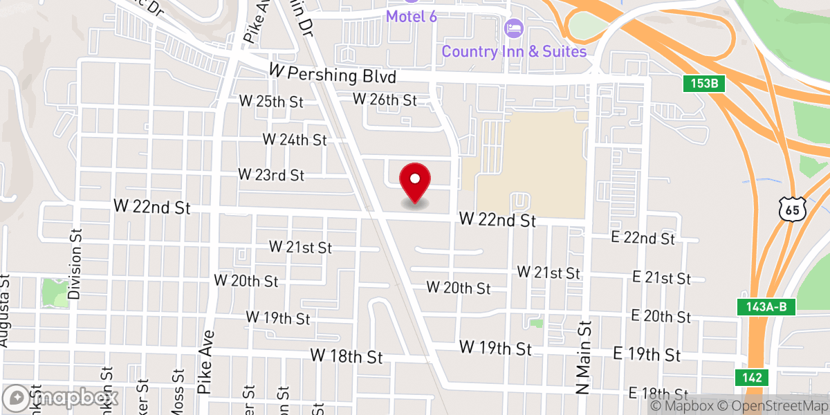 Map showing location of Lee Chapel AME Church