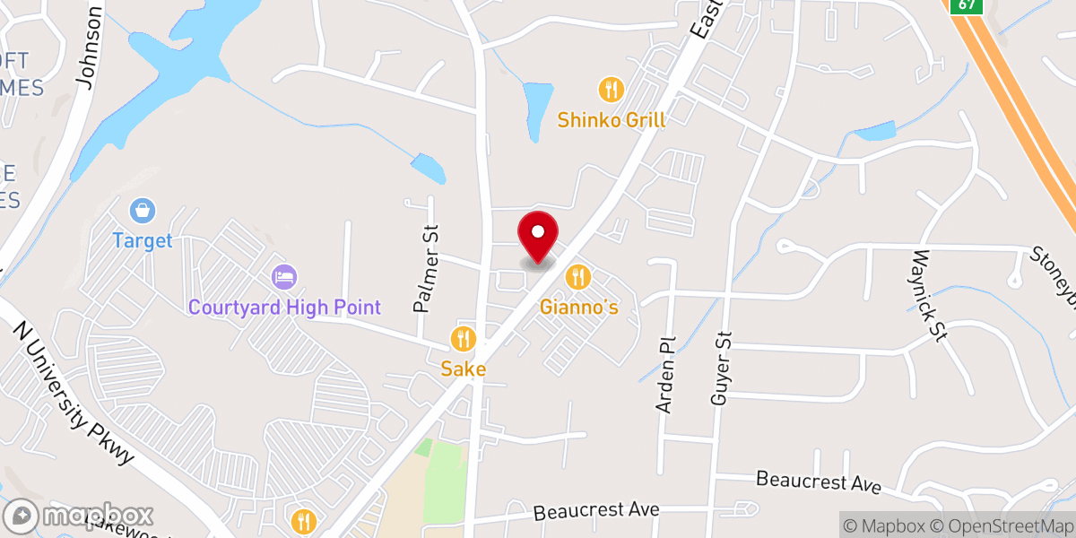 Map showing location of The Potter’s House Christian Fellowship Church