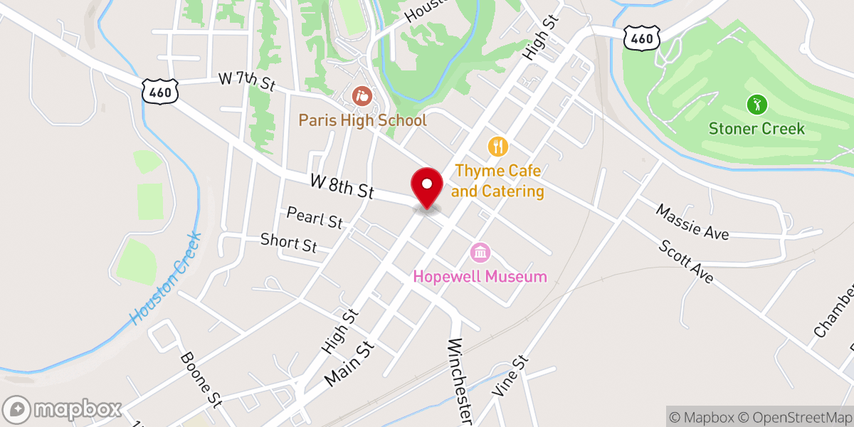 Map showing location of Blevins Valley Church