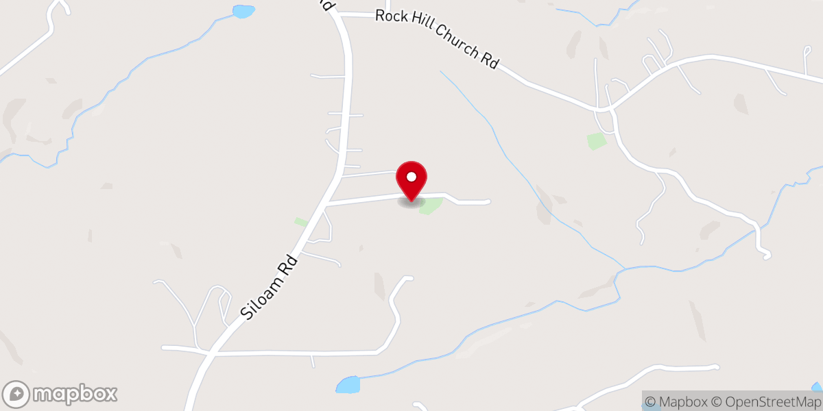 Map showing location of New Beginning Baptist Church