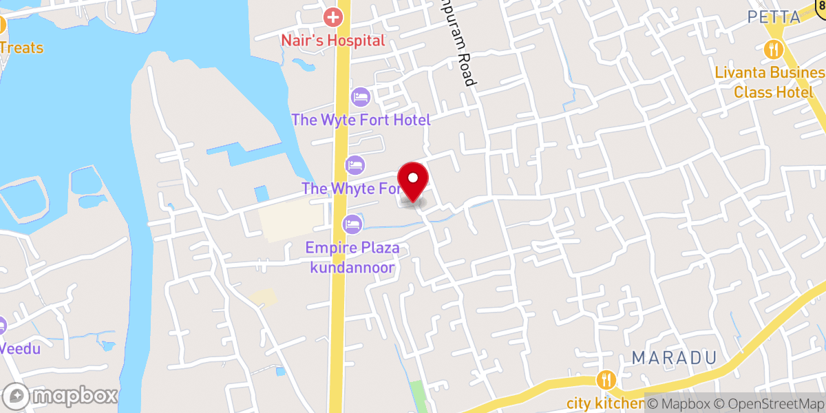 Map showing location of Saint Gianna Church Maradu