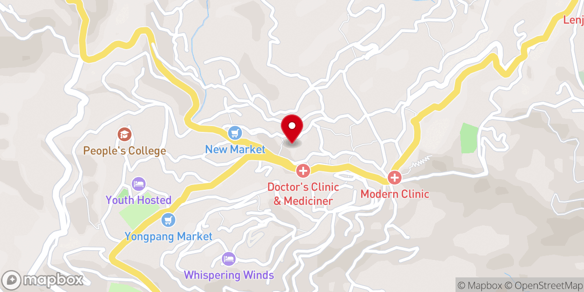 Map showing location of Revival Church (Hindi)