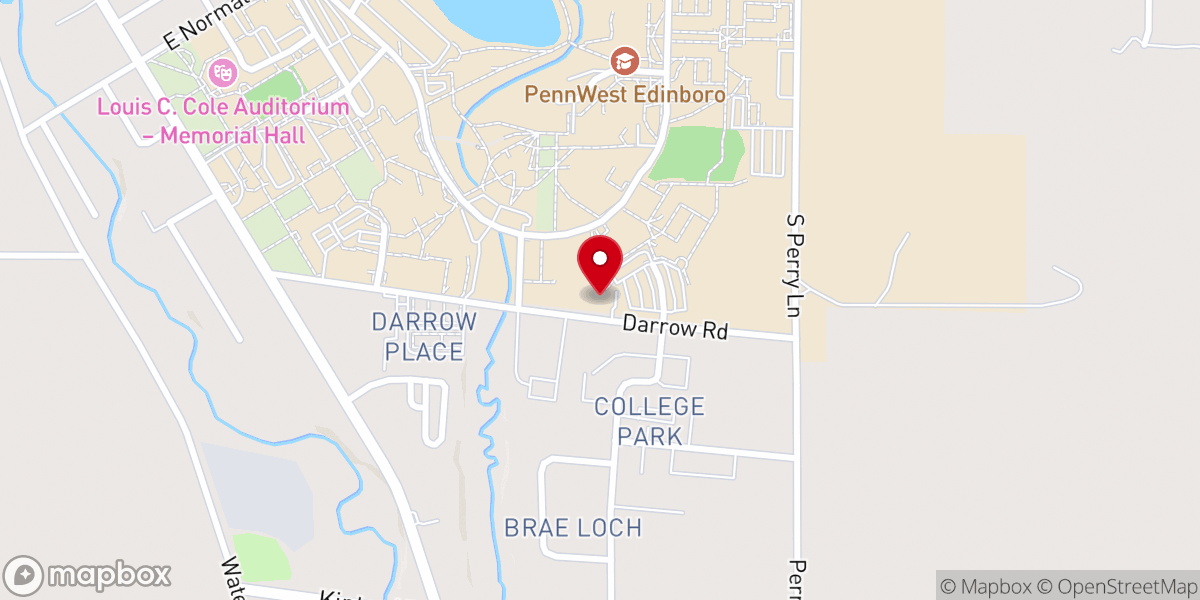 Map showing location of YMCA