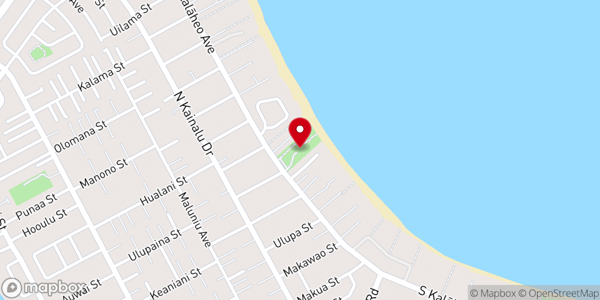 Map showing location of Kalama Beach Park