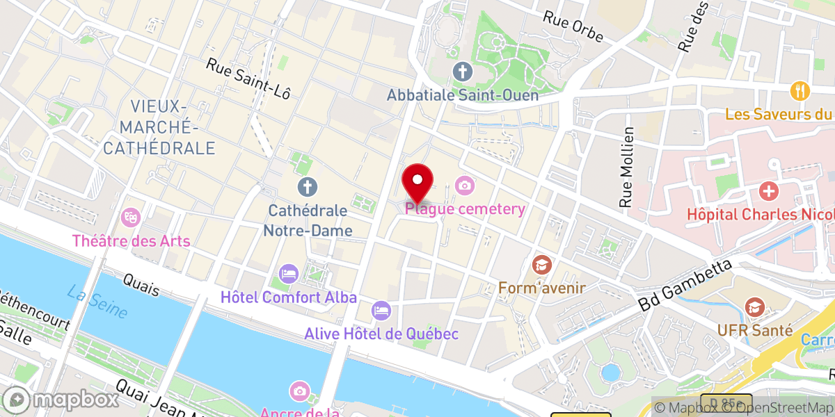 Map showing location of Eglise Saint-Maclou