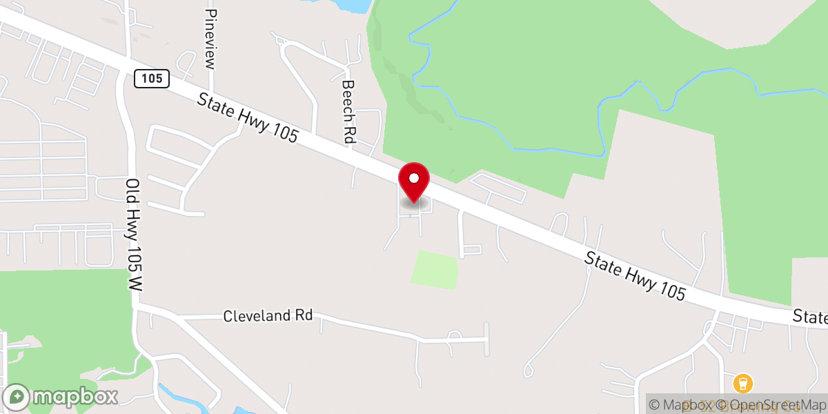 Map showing location of Living Branch Church
