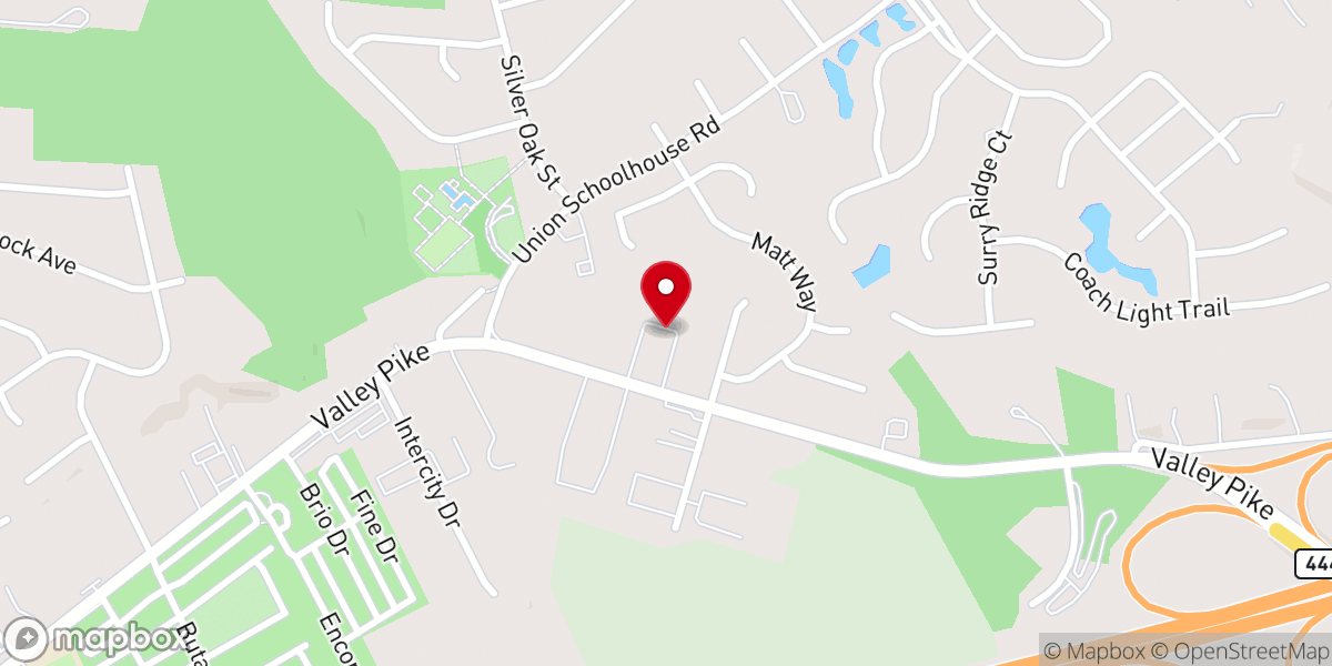 Map showing location of Calvary Open Bible Church