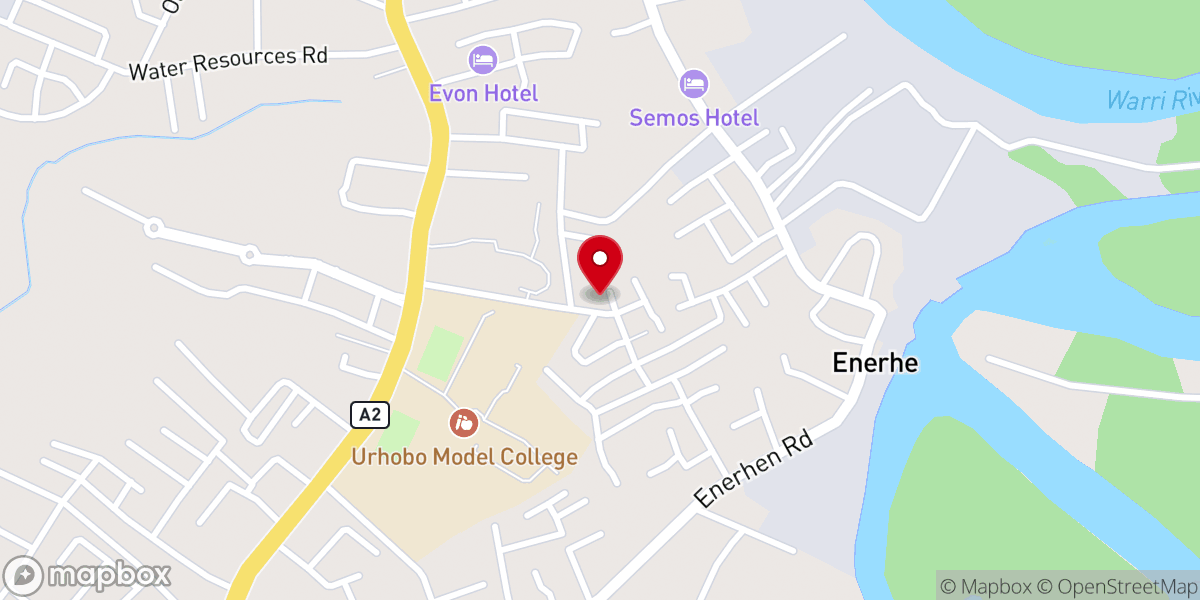 Map showing location of RCCG Breakthrough legacy church
