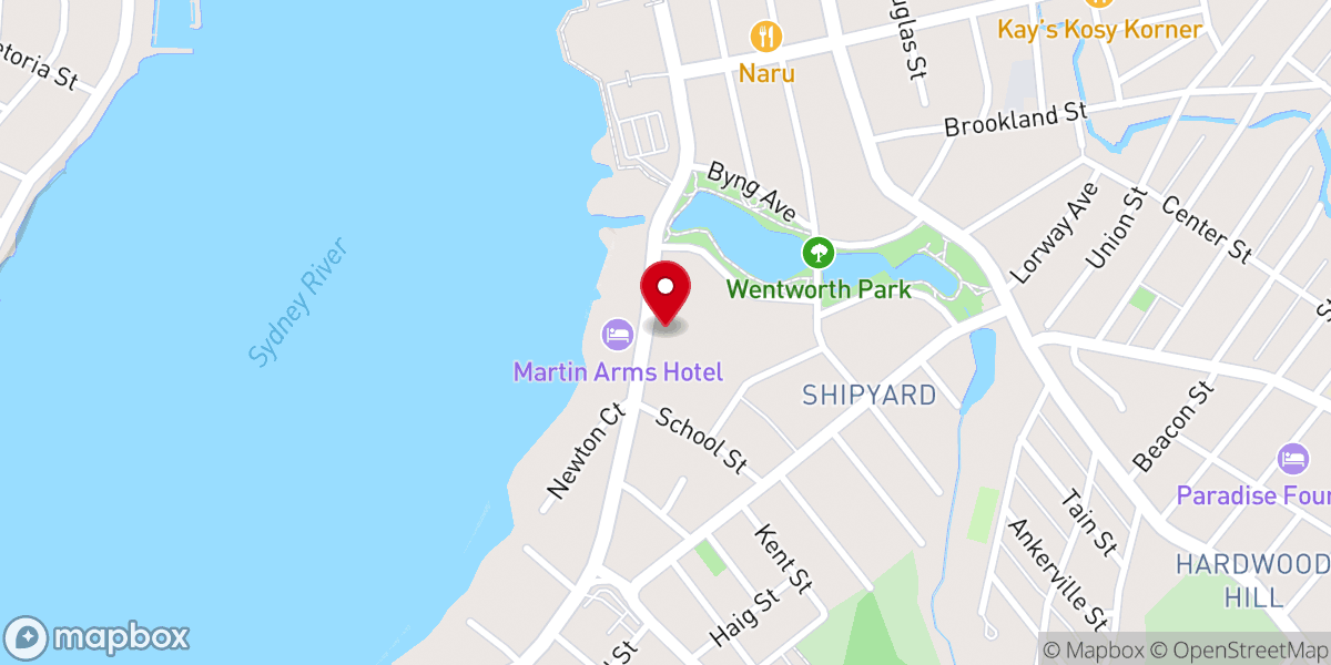 Map showing location of War Memorial