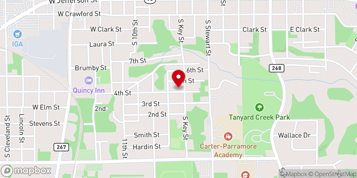 Map showing location of Keaton Ike C