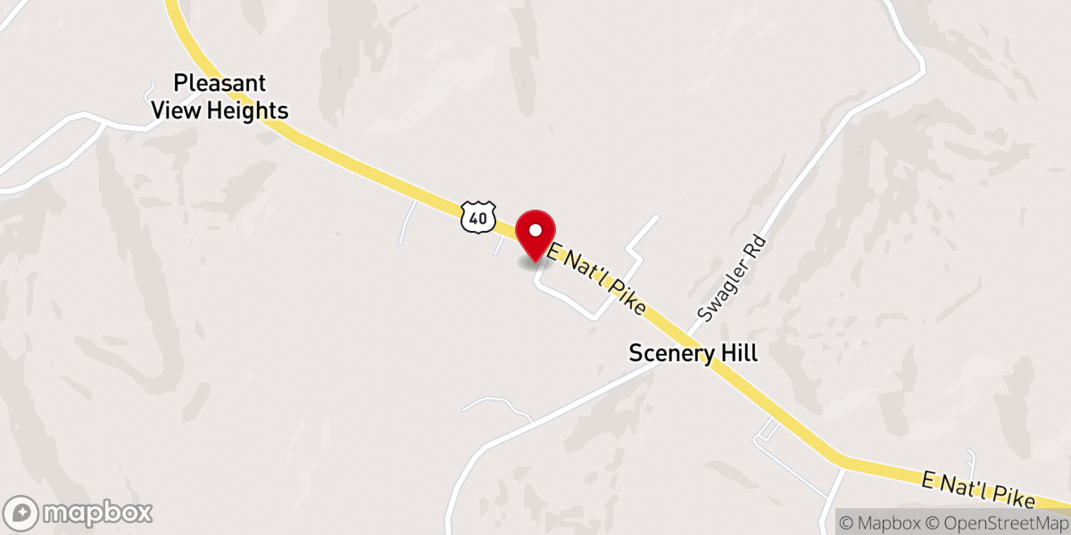 Map showing location of Mt Calvary Lutheran Church