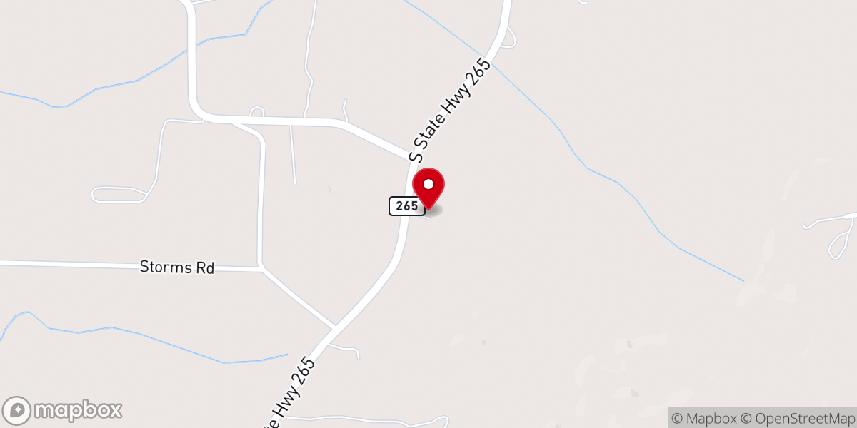 Map showing location of Mount Gap Church