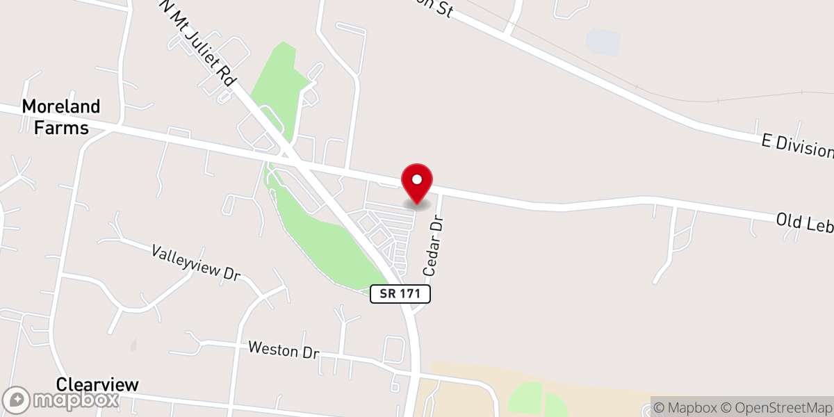 Map showing location of New Tribe Church