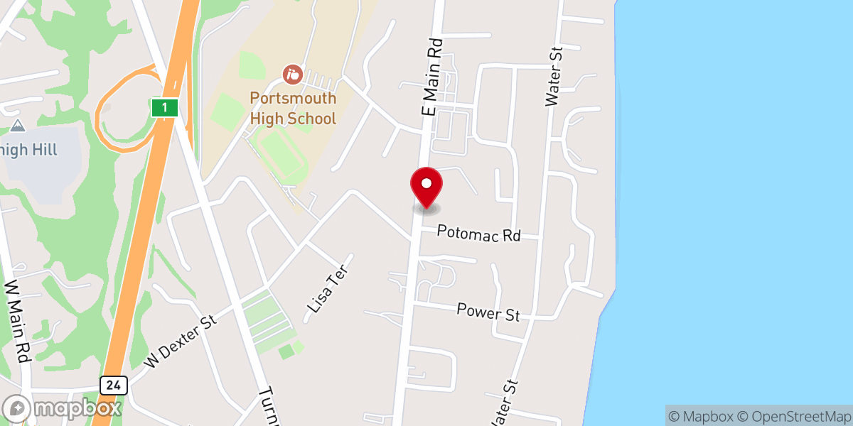Map showing location of Heritage Baptist Church