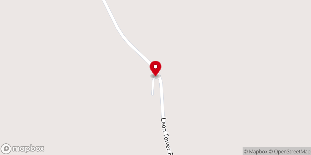Map showing location of Dozier Church
