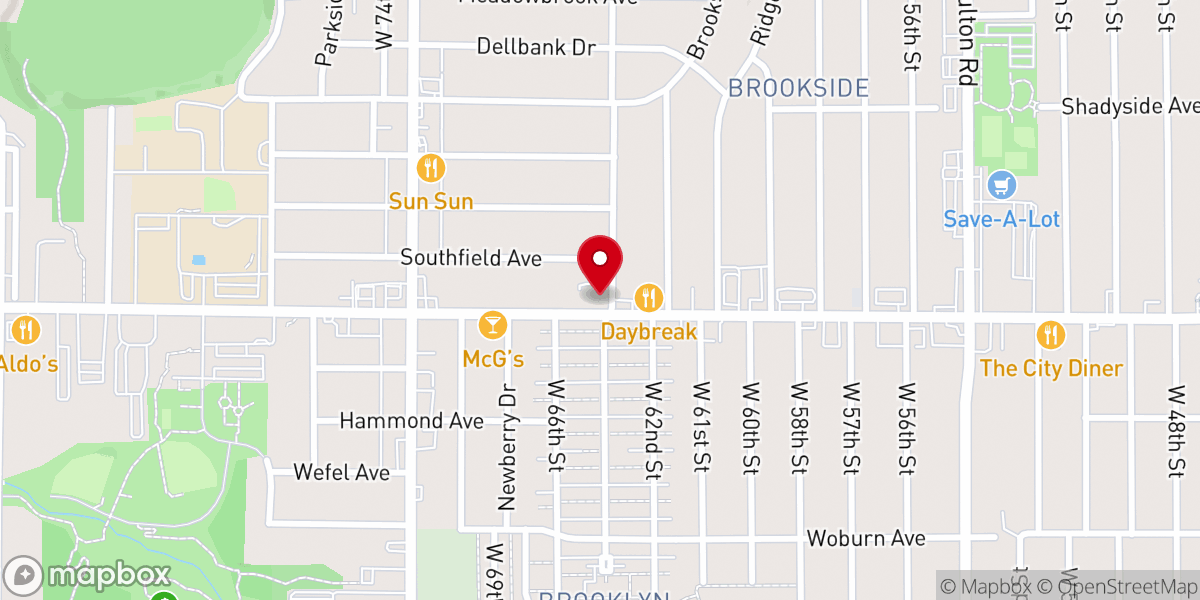 Map showing location of Christ Church - Old Brooklyn
