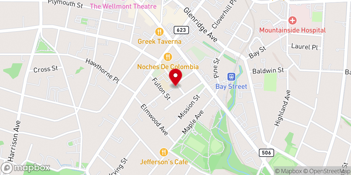 Map showing location of Mount Carmel Holy Church
