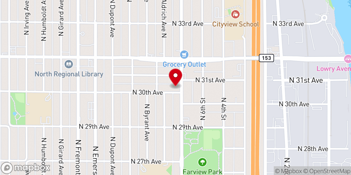 Map showing location of Berean Missionary Baptist Church