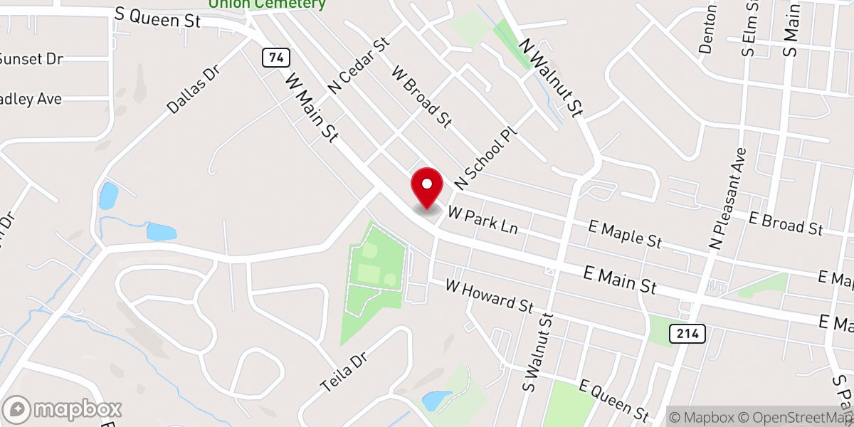 Map showing location of Truth Tabernacle Seventh-Day Adventist Church