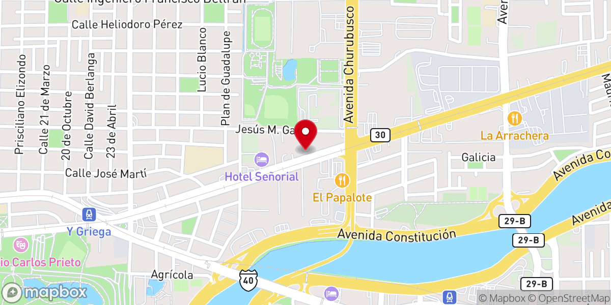 Map showing location of Puerta Del Cielo