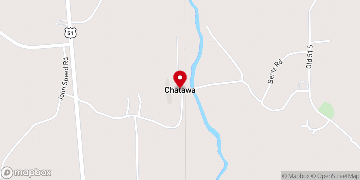 Map showing location of Chatawa