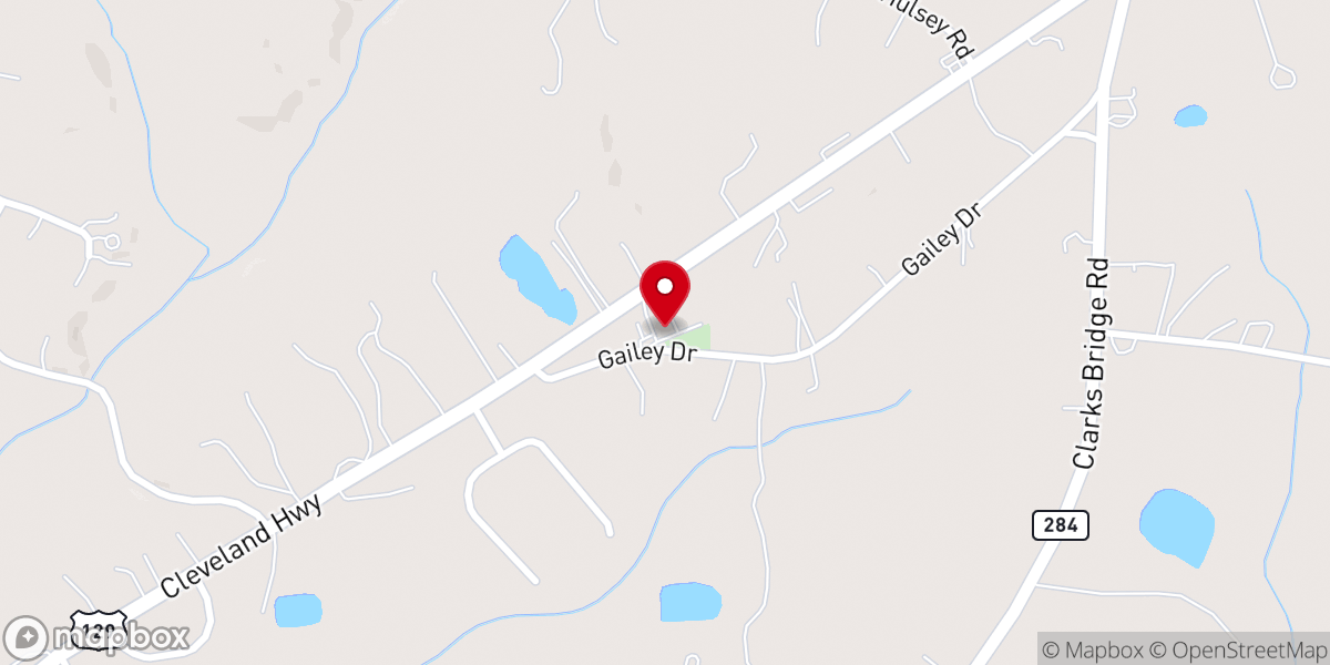 Map showing location of Christian Hill Church