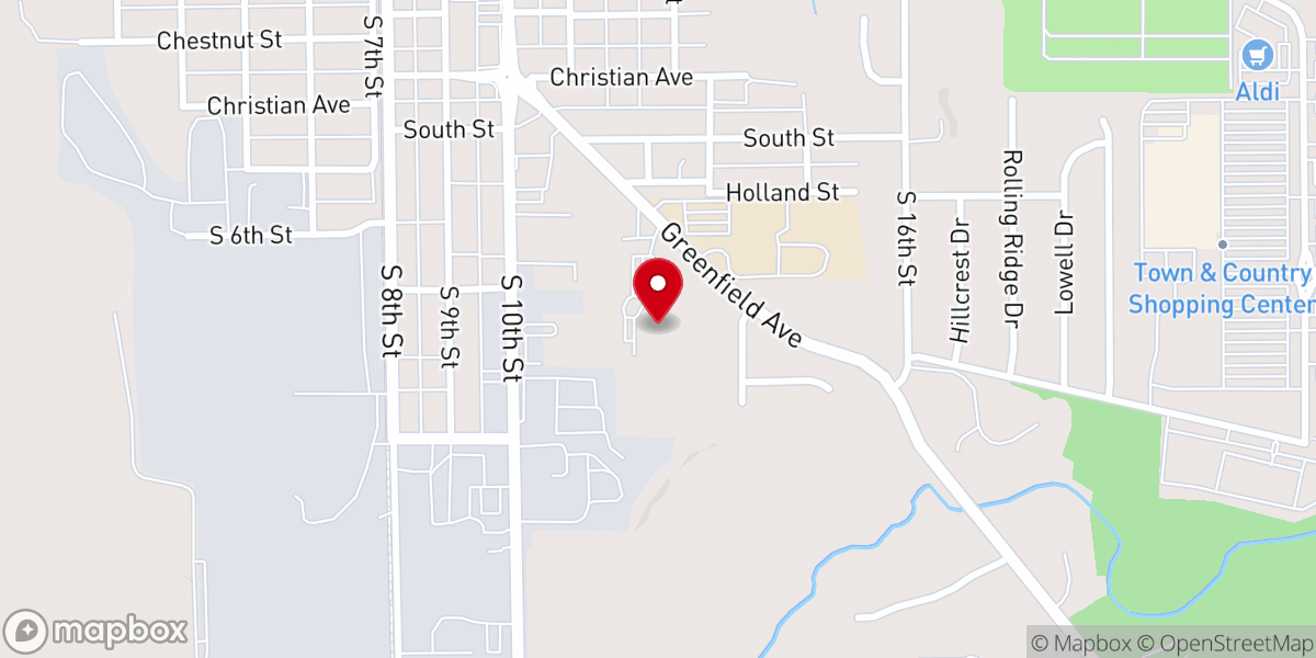 Map showing location of The Mill Church