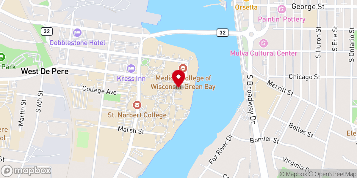 Map showing location of National Shrine of St. Joseph