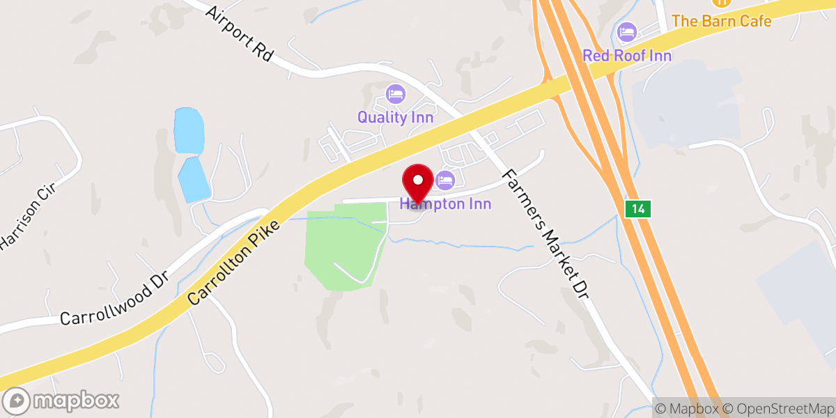 Map showing location of Carroll County Recreation Department