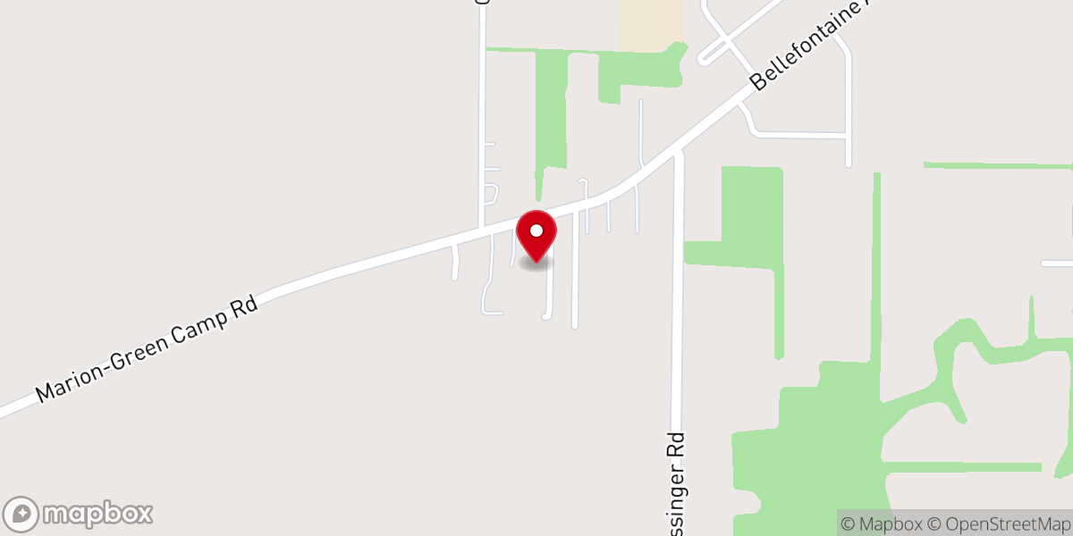 Map showing location of Church of Christ in Christian Union