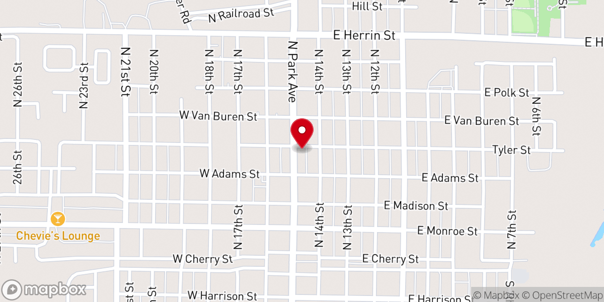 Map showing location of The Carpenter's Place. ECO Presbyterian